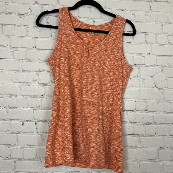 LUCY - Orange Space Dye Workout Tank - Picture 1 of 6